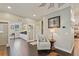Comfortable living space showcasing an office, chair, and hardwood flooring at 510 33Rd N Ave, St Petersburg, FL 33704