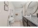 Bright bathroom featuring a glass shower at 6974 Holly Heath Dr, Riverview, FL 33578