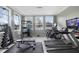 Bright fitness center with large windows and modern exercise equipment at 6974 Holly Heath Dr, Riverview, FL 33578