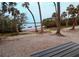 Scenic beach view with palm trees and natural landscape, creating a serene coastal living environment at 8260 32Nd N Ave, St Petersburg, FL 33710