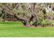 A beautiful park with mature trees and lush green grass and landscaping create a serene vista at 8260 32Nd N Ave, St Petersburg, FL 33710