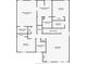 Detailed floor plan showcasing the layout of the home's second floor, including the bedrooms and living areas at 1022 Montgomery Bell Rd, Wesley Chapel, FL 33543