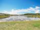 Enjoy this expansive lake view in the community from a nearby grassy hill at 1022 Montgomery Bell Rd, Wesley Chapel, FL 33543