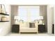 This Bedroom features a charming crib, soft natural light and chic modern shelving at 10812 Keato Beach Ct, Tampa, FL 33647
