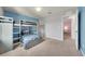 bedroom with gray bunkbeds, desk and ladder at 1203 Custer Bayou Street, Ruskin, FL 33570