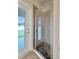 Bathroom shower stall with glass enclosure and mosaic tile flooring at 1229 Hillandale Reserve Dr, Tampa, FL 33613