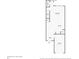 First-floor floor plan showcasing layout with kitchen, living room, and garage at 12353 Bayou Flats Ln, Tampa, FL 33635