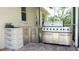 Outdoor kitchen featuring a gas grill, stainless steel counter tops, and storage for convenient outdoor cooking at 16515 Nikki Ln, Odessa, FL 33556
