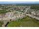 Expansive aerial view of a well-maintained community with lush landscaping and numerous single-Gathering homes at 2747 Wood Pointe Dr, Holiday, FL 34691