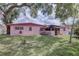 Spacious backyard, with lots of shade provided by mature trees at 3104 W Powhatan Ave, Tampa, FL 33614