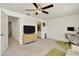 Spacious bedroom with a ceiling fan and ample closet space at 3228 Bryant Park Dr, New Port Richey, FL 34655