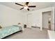 Bright bedroom with ceiling fan and neutral decor at 3228 Bryant Park Dr, New Port Richey, FL 34655