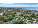 Panoramic aerial view showing the home's location in a waterfront community with convenient access to Tampa Bay at 4230 Indianapolis Ne St, St Petersburg, FL 33703