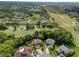 Birds eye view of homes on a golf course surrounded by lush green landscapes and serene waterways at 4750 Augusta Ave, Oldsmar, FL 34677
