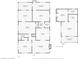 Detailed floor plan of the home and detached guest house, showcasing layout and dimensions at 506 S Melville Ave, Tampa, FL 33606