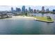 Breathtaking aerial shot of waterfront, beach, and city skyline providing stunning vista at 944 31St Ne Ter, St Petersburg, FL 33704