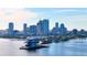 Expansive cityscape view of the downtown area with modern architecture, waterfront access and clear blue skies at 944 31St Ne Ter, St Petersburg, FL 33704