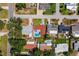 Aerial view showing the entire home, yard and neighborhood at 1546 69Th S Pl, St Petersburg, FL 33705