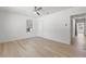 Well-lit bedroom featuring neutral walls, light floors, recessed lighting, closet, and a window with blinds at 2449 16Th N St, St Petersburg, FL 33704