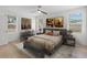 Bright bedroom with modern furniture, neutral tones, and ample natural light at 2449 16Th N St, St Petersburg, FL 33704