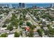 An aerial view of the property and neighborhood near the water and downtown at 3053 S Concordia Ave # A, Tampa, FL 33629