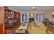 Inviting living room with a stone coffee table, wood floors, and fireplace at 3053 S Concordia Ave # A, Tampa, FL 33629