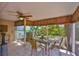Enclosed patio featuring a tropical landscape and natural lighting at 3053 S Concordia Ave # A, Tampa, FL 33629