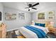 Cozy bedroom with a ceiling fan, and bright decor at 3401 Truman Dr, Holiday, FL 34691
