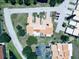 An aerial view showcases the well-maintained community and ample parking surrounding this property at 4360 Outrigger Ln, Tampa, FL 33615
