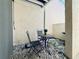 Private outdoor patio with gravel and seating area at 4360 Outrigger Ln, Tampa, FL 33615
