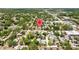Community aerial view showcasing tree-lined streets and location of subject house at 475 28Th N Ave, St Petersburg, FL 33704