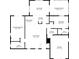 Detailed floor plan showing layout of Primary bedroom, living room, kitchen, baths, and garage at 4976 Cedarbrook Ln, Hernando Beach, FL 34607