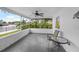 Relax on your private screened in patio overlooking the water at 4976 Cedarbrook Ln, Hernando Beach, FL 34607