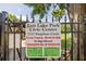 Sign at East Lake Park Civic Center indicating private property and rules at 5109 Vinson Dr, Tampa, FL 33610