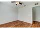 Bedroom with wood-look floors, and electrical outlets at 5435 Birchwood Rd, Spring Hill, FL 34608