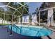 This is an inviting screened-in pool area with an outdoor deck, ideal for relaxing and entertaining at 5435 Birchwood Rd, Spring Hill, FL 34608