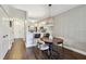 Stylish dining area offers a modern table set with seamless access to the kitchen at 6109 Bayside Key Dr, Tampa, FL 33615