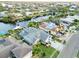 Scenic aerial shot of a waterfront neighborhood at 6611 Surfside Blvd, Apollo Beach, FL 33572