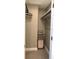 Walk-in closet has tile flooring, closet shelving and a white hamper, offering ample storage for clothes and accessories at 7152 Sandy Ln, Wesley Chapel, FL 33544