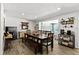 Well-lit dining area with ample seating and a cozy, inviting atmosphere at 7304 Lakeside Blvd, Tampa, FL 33614