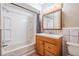Full bathroom with shower and tub at 7347 Pulsar St, New Port Richey, FL 34652