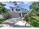 Charming two-story home with well-manicured lawn and a gray color scheme and a covered front porch at 8095 35Th Ave N, St Petersburg, FL 33710