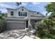 Charming two-story home with well-manicured lawn and a gray color scheme and a covered front porch at 8095 35Th Ave N, St Petersburg, FL 33710