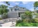 Charming two-story home with well-manicured lawn and a gray color scheme and a covered front porch at 8095 35Th Ave N, St Petersburg, FL 33710