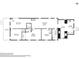 Detailed floor plan layout of a home with dimensions and room names at 909 E 28Th Ave, Tampa, FL 33605
