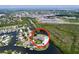 Aerial view of waterfront home featuring water access at 9631 Oak Ne St, St Petersburg, FL 33702