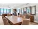 Elegant dining room with contemporary furnishings, wood floors, and stunning views at 1 Beach Se Dr # 1902, St Petersburg, FL 33701