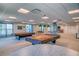 This game room features billiards tables, foosball, table tennis, and large windows for beautiful views at 1 Beach Se Dr # 1902, St Petersburg, FL 33701