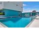 Beautiful turquoise pool area with ladder entry and plenty of room to enjoy the summer weather at 1 Beach Se Dr # 1902, St Petersburg, FL 33701