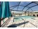 Stunning screened-in pool and spa area with beautiful lake views at 11320 Chilly Water Ct, Riverview, FL 33569